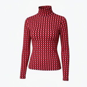 PROENZA SCHOULER White Label Zella Check Turtleneck